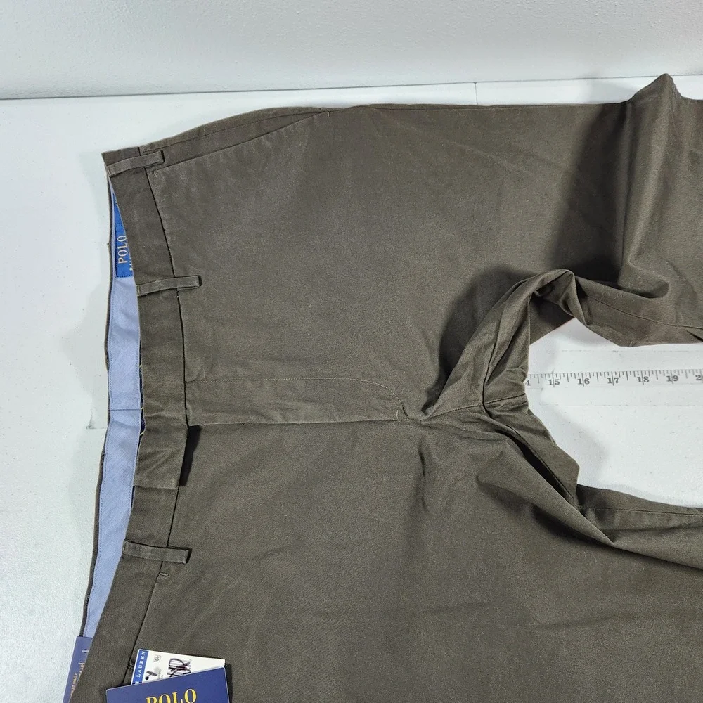 Polo Ralph Lauren‎ Mens Stretch Slim Fit Chino Pants Olive Brown 40x30 NWT